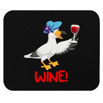 Discover Seagull Mouse Pads Wine Lover North German Seagulls