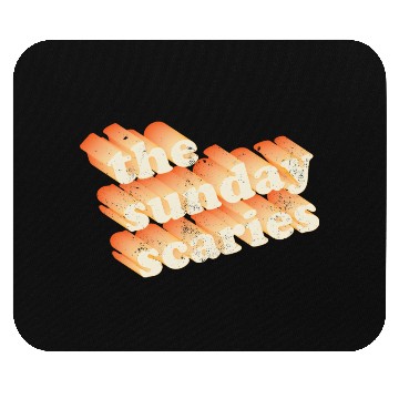 Discover Sunday Scaries Typography Mouse Pads