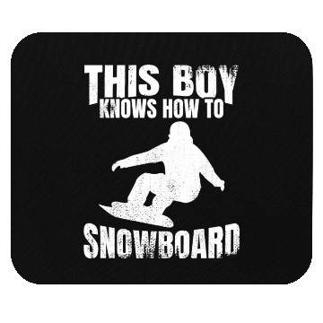 Discover Snowboarding Boy Mouse Pads