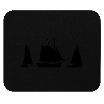 Discover Sailing Boat Sketch Mouse Pads