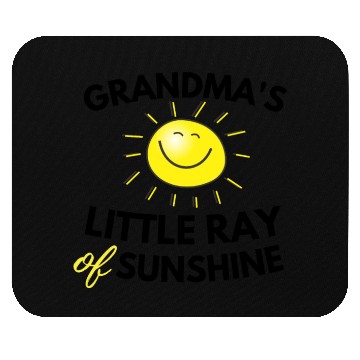 Discover Grandma's Little Ray Of Sunshine Cute Baby Mouse Pads