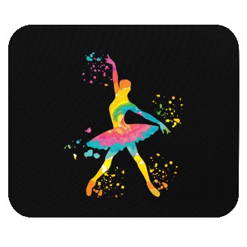 Discover Ballet Dancer Colorsplash Ballerina Mouse Pads