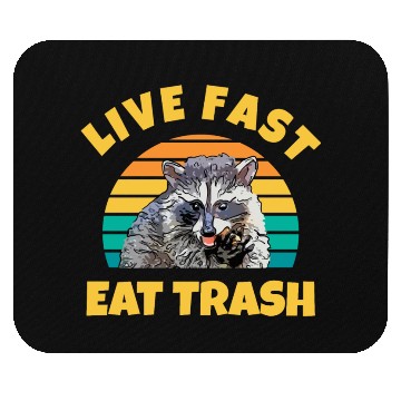 Discover Playful Raccoon Design Mouse Pads