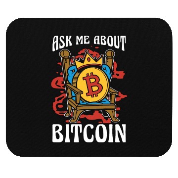 Discover Cryptocurrency Ask Me About Bitcoin Stock Market Mouse Pads