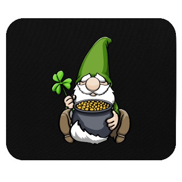 Discover Pot of Gold Gnome Mouse Pads