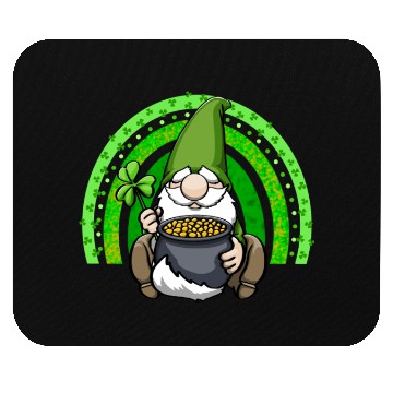 Discover Pot of Gold Gnome Rainbow Mouse Pads
