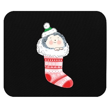 Discover Holly Jolly Hedgehog Mouse Pads