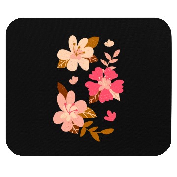 Discover Pink Hibiscus Flowers Mouse Pads