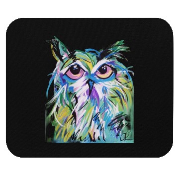 Discover Painted Owl Mouse Pads