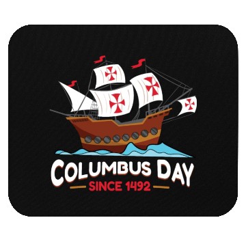 Discover Columbus Day Since 1492 Mouse Pads