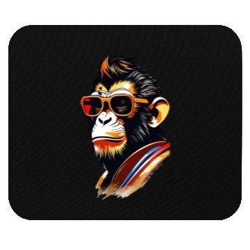 Discover cool monkey king wearing sunglasses Mouse Pads