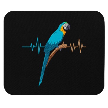 Discover Macaw Heart Beat Parrot Bird Parrots Macaws Mouse Pads
