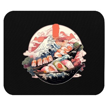 Discover Zen Sushi Waters Mouse Pads