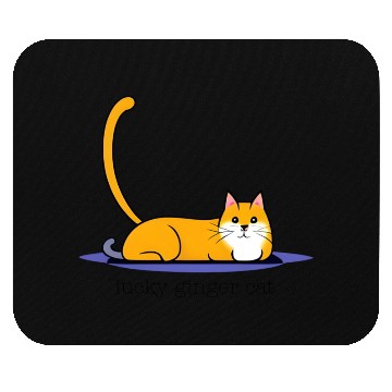 Discover lucky ginger cat Mouse Pads
