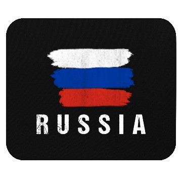 Discover Painted Russia Flag Russian Flag Fan Mouse Pads