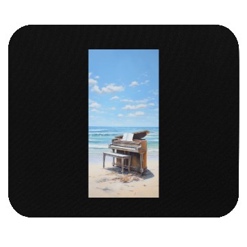 Discover Piano and beach Mouse Pads