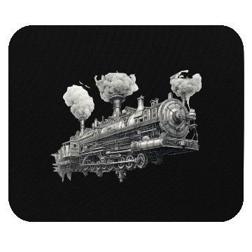 Discover Sky train Mouse Pads