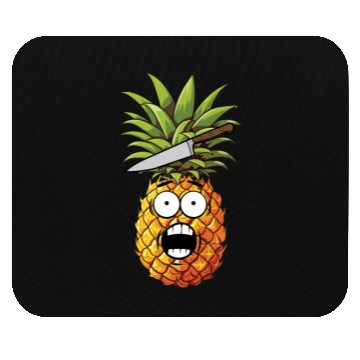 Discover Funny Shocked Pineapple Mouse Pads