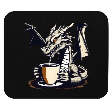 Discover Angry Dragon Coffee Mouse Pads