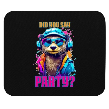 Discover Party Otter Mouse Pads