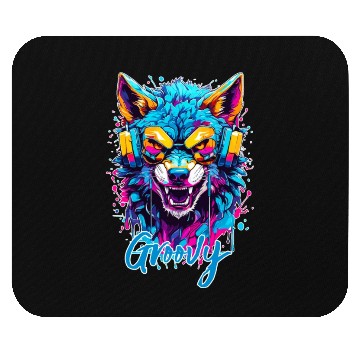 Discover Groovy Wolf Mouse Pads