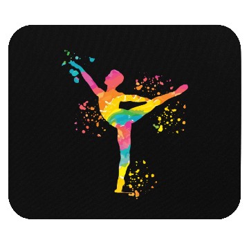 Discover Ballet Dancer Colorsplash Man Ballerino Mouse Pads