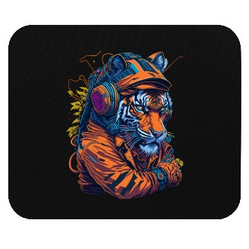 Discover splash tiger street Mouse Pads