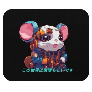 Discover R3d DataHam // Cyberpunk Hamster Mouse Pads