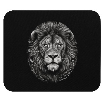 Discover Lion wake up Mouse Pads