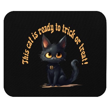 Discover This Cat Is Ready To Trick or Treat, Halloween, Mouse Pads