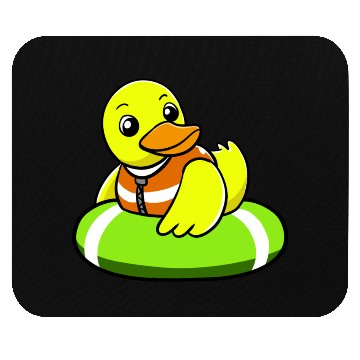 Discover A Lazy Duck Is Swimming Mouse Pads