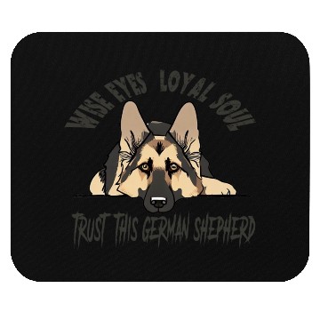 Discover German Shepherd Guard Dog For Security Protection Mouse Pads