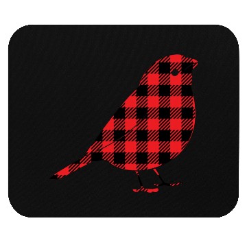 Discover Bird Buffalo Plaid Mouse Pads
