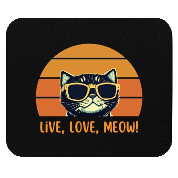 Discover Live, love, meow! Vintage Style Mouse Pads