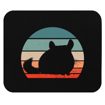 Discover Chinchilla Retro Sunset Mouse Pads