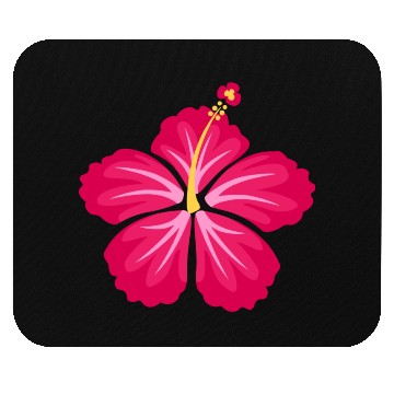 Discover Pink Hibiscus Flower Mouse Pads