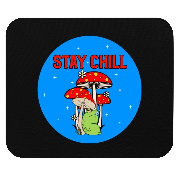 Discover Stay Chill Cute Green Frog Mouse Pads