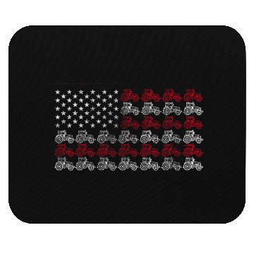 Discover Tractor American Flag Farmer Mouse Pads