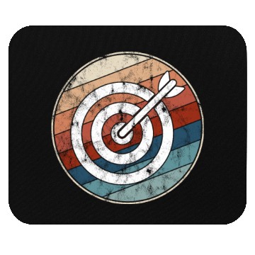 Discover Retro Archery Bullseye Mouse Pads