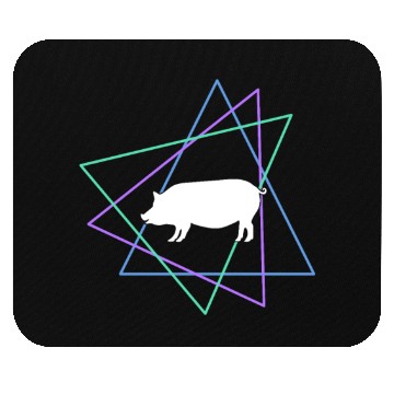 Discover Geometric Pig Art Mouse Pads