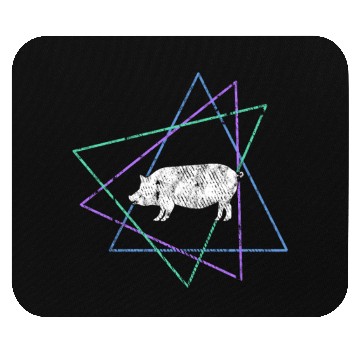 Discover Geometric Pig Art Mouse Pads
