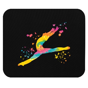 Discover Ballet Dancer Colorsplash Man Ballerino Mouse Pads