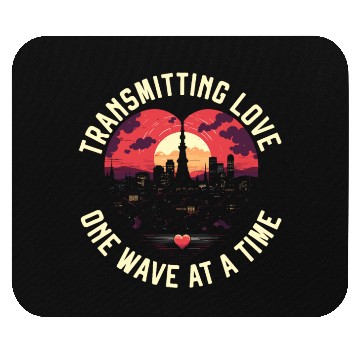 Discover Ham Radio Operator Morse Code Radioactivity Mouse Pads