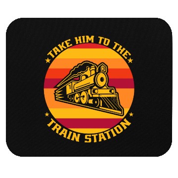 Discover take him to the train station Mouse Pads