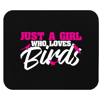 Discover Bird Budgie Girl Love Parrot Sparrow Hummingbird Mouse Pads