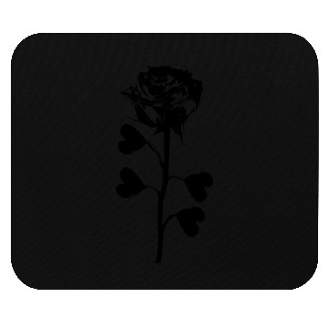 Discover Lotus black Mouse Pads