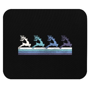 Discover Gradient Reindeer Silhouette Mouse Pads