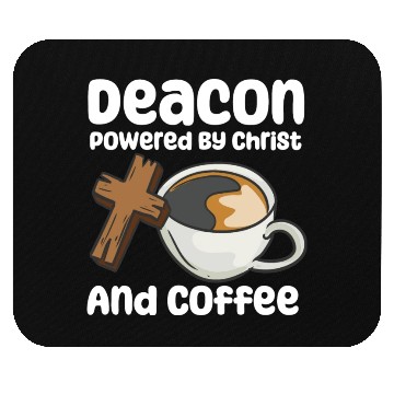 Discover Powered By Christ And Coffee Mouse Pads