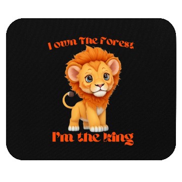 Discover Forest owner lion Mouse Pads
