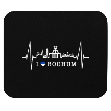 Discover Bochum Skyline Heartbeat Ruhrpott Germany Lover Mouse Pads